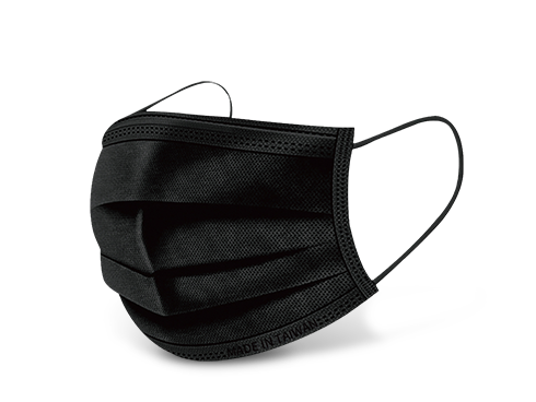 arzin Disposable Face Masks Pack of 50 Black Face Masks 3 Ply 10 Individual Packs