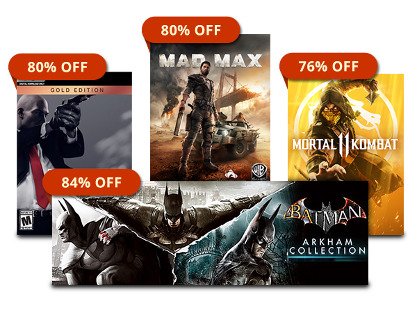 UP TO 84% OFF SELECT WB DIGITAL GAMES*