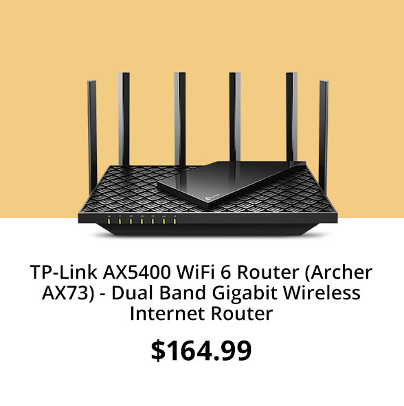 TP-Link AX5400 WiFi 6 Router (Archer AX73) - Dual Band Gigabit Wireless Internet Router