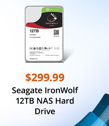 Seagate IronWolf 12TB NAS Hard Drive 7200 RPM 256MB Cache SATA 6.0Gb/s CMR 3.5" Internal HDD for RAID Network Attached Storage ST12000VN0008 - OEM