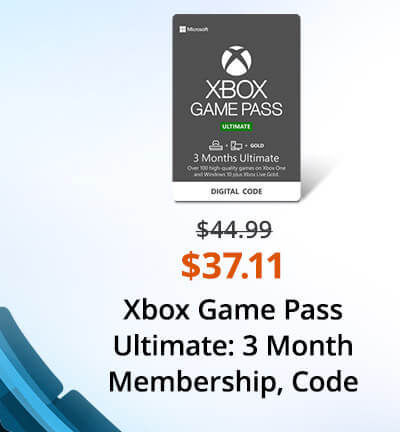 Xbox Game Pass Ultimate: 3 Month Membership US [Digital Code]