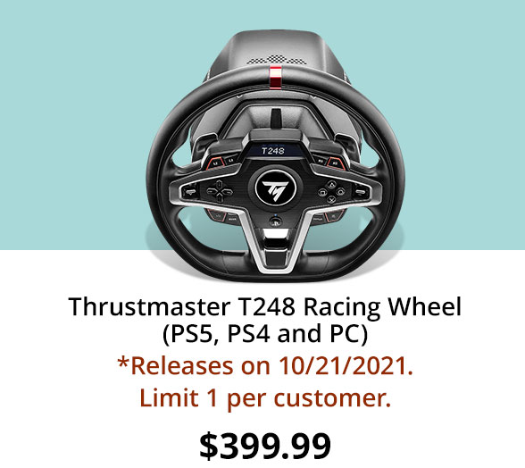 Thrustmaster T248 Racing Wheel (PS5, PS4 and PC)