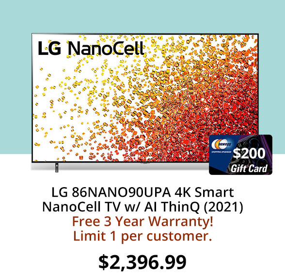 LG 86NANO90UPA 4K Smart NanoCell TV w/ AI ThinQ (2021)