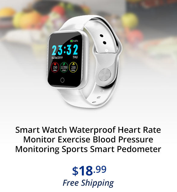 Smart Watch Waterproof Heart Rate Monitor Exercise Blood Pressure Monitoring Sports Smart Pedometer