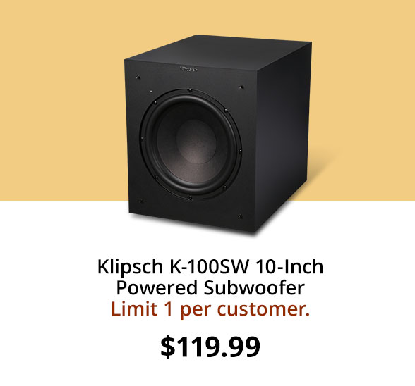 Klipsch K-100SW 10-Inch Powered Subwoofer