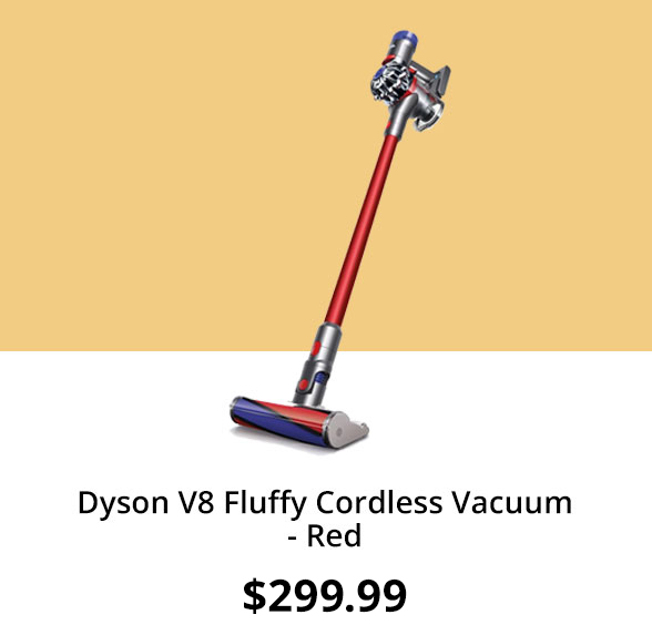 Dyson V8 Fluffy Cordless Vacuum - Red