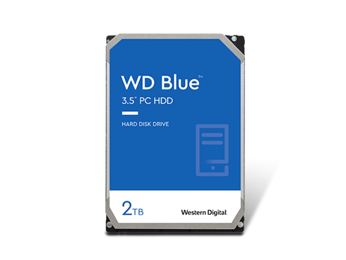 WD Blue 2TB Desktop Hard Disk Drive - 5400 RPM SATA 6Gb/s 256MB Cache 3.5 Inch - WD20EZAZ