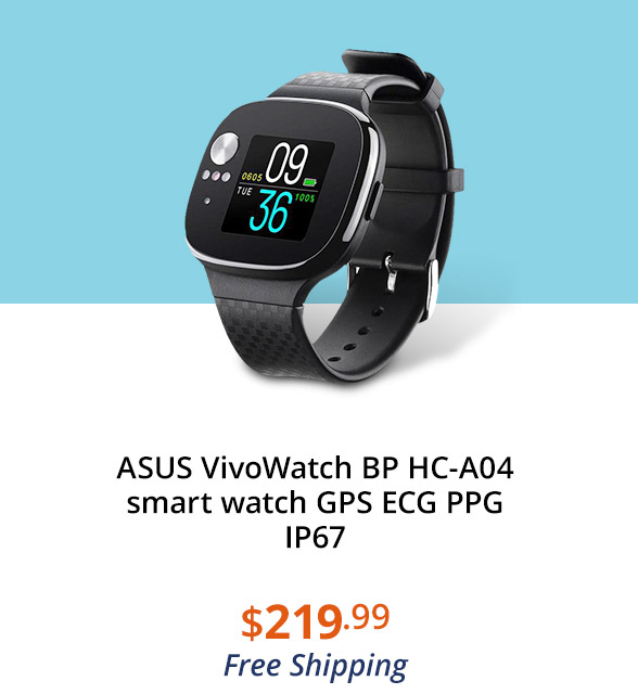 ASUS VivoWatch BP HC-A04 smart watch GPS ECG PPG IP67