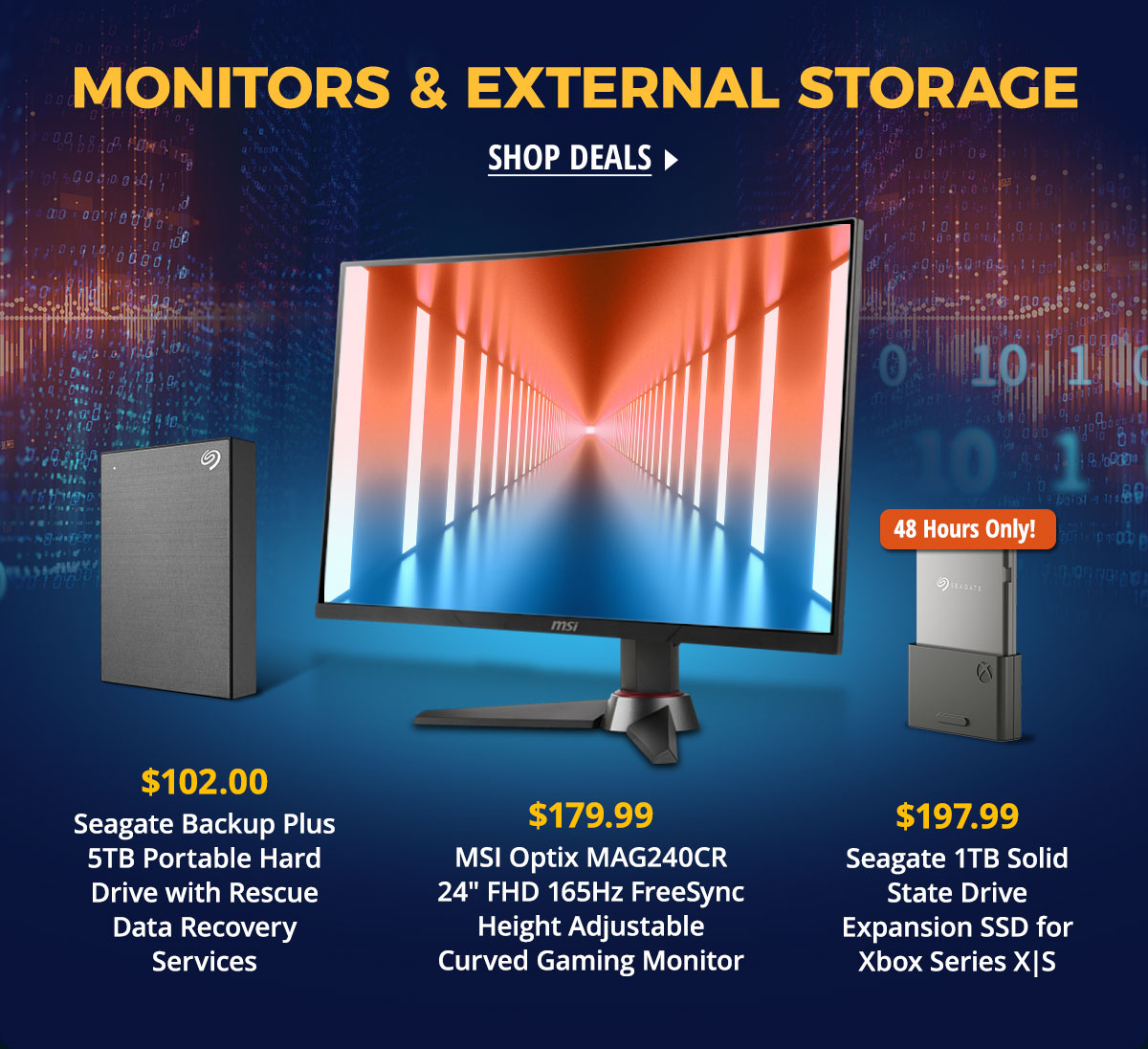 Monitors & External Storage