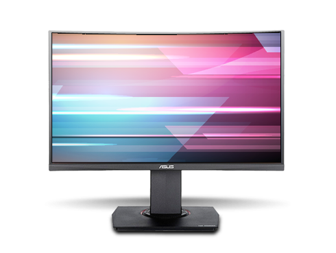 ASUS TUF Gaming VG24VQ 24" Full HD 1920 x 1080 1ms MPRT 144Hz 2 x HDMI, DisplayPort AMD FreeSync Asus Eye Care with Ultra Low-Blue Light & Flicker-Free Backlit LED Height Adjustable Curved Gaming Monitor