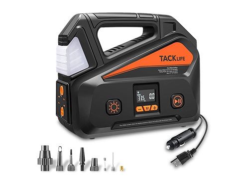 TACKLIFE A6 Plus AC/DC Tire Inflator, Portable Air Compressor