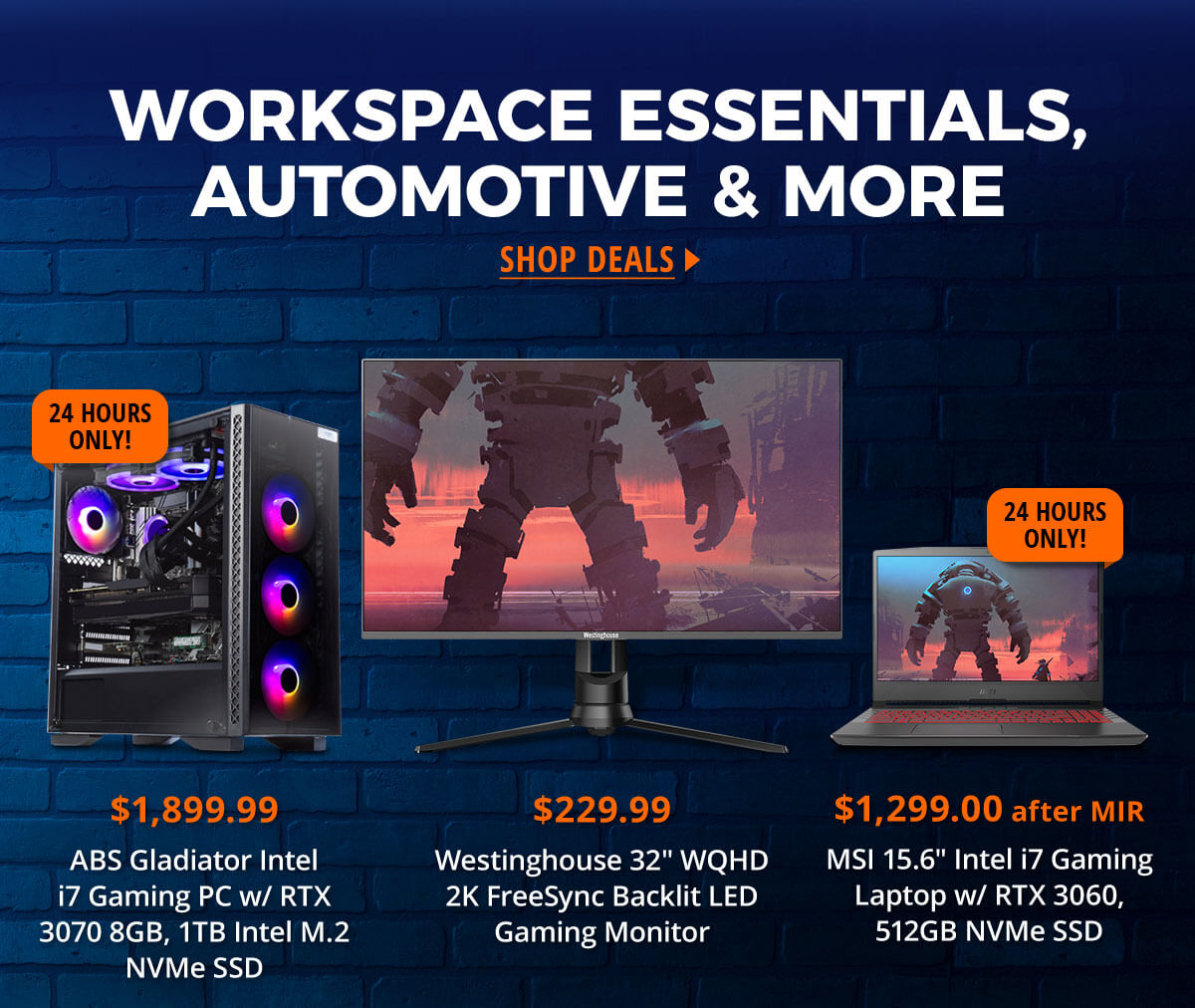 Workspace Essentials, Automotive & More