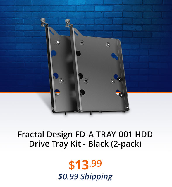 Fractal Design FD-A-TRAY-001 HDD Drive Tray Kit - Black (2-pack)