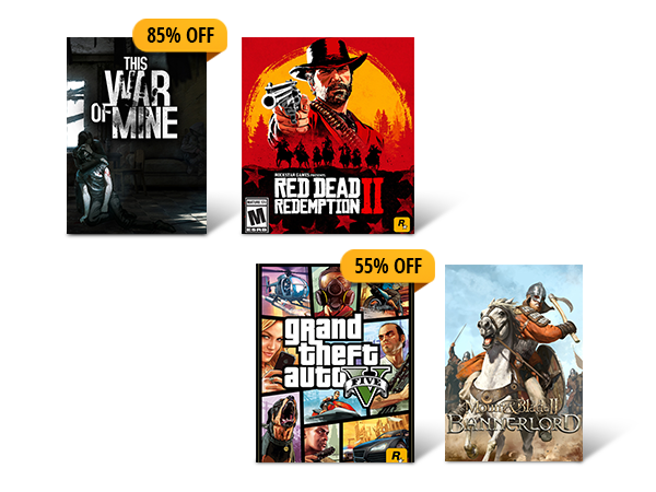 UP TO 85% OFF SELECT DIGITAL PC GAMES*