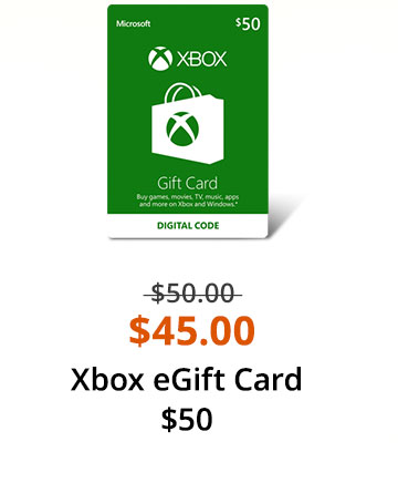 10% Off Xbox eGift Card $50