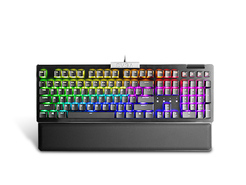 EVGA Z15 RGB Mechanical Gaming Keyboard, Clicky Switch, RGB Backlit LED, Hot Swappable Kailh Speed Bronze Switches 822-W1-15US-KR