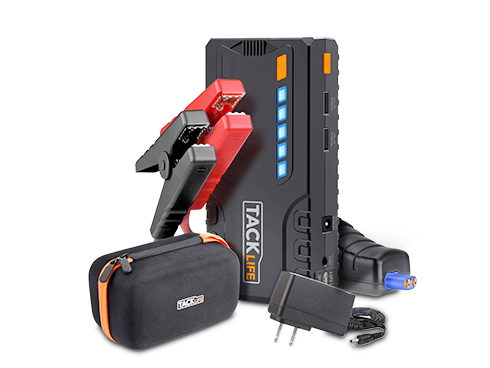 TACKLIFE T6 800A Peak 18000mAh Car Jump Starter (up to 7.0L Gas, 5.5L Diesel Engine) with Long Standby, Quick Charge, 12V Auto Battery Booster, Portable Power Pack for Cars, Trucks, SUV