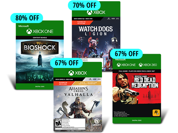 UP TO 80% OFF SELECT XBOX AND PC DIGITAL GAMES*