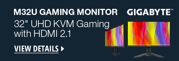 QSPEP Monitor-Gigabyte_M32U Gamng Monitor, 32" UHD KVM Gaming_banners