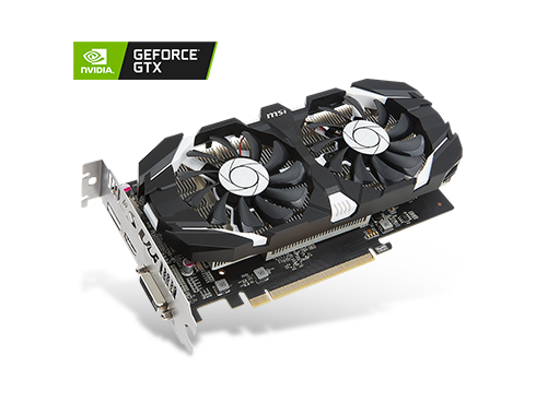 MSI GeForce GTX 1050 Ti 4GB GDDR5 PCI Express 3.0 x16 ATX Video Card GTX 1050 Ti 4GT OC