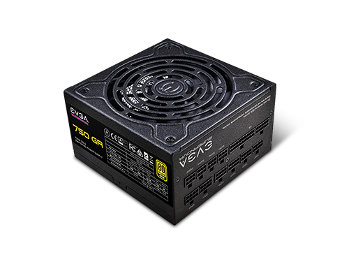 EVGA SuperNOVA 750 GA, 80 Plus Gold 750W, Fully Modular, Eco Mode, 10 Year Warranty, Includes Power ON Self Tester, Compact 150mm Size, Power Supply 220-GA-0750-X1