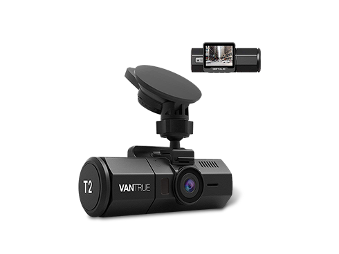 Vantrue T2 Surveillance Super Capacitor Dash Cam 1920x1080P OBD Car Camera 2.0'' LCD 160° Dashboard Camera Recorder w/Night Vision, Sony Sensor, Wave Guard Parking Monitor, 24 Hour Recording