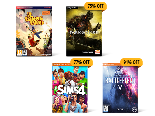 UP TO 91% OFF Select Digital Games*