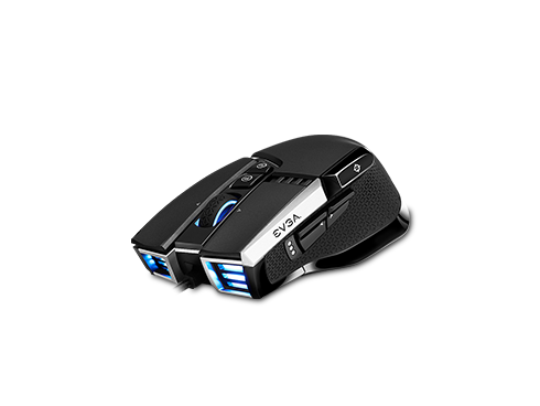 EVGA X17 Gaming Mouse, Wired, Black, Customizable, 16,000 DPI, 5 Profiles, 10 Buttons, Ergonomic 903-W1-17BK-KR