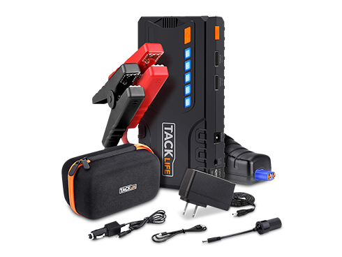 TACKLIFE T6 800A Peak 18000mAh Car Jump Starter (up to 7.0L Gas, 5.5L Diesel Engine) with Long Standby, Quick Charge, 12V Auto Battery Booster, Portable Power Pack for Cars, Trucks, SUV