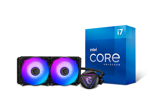 Intel Core i7-11700K Rocket Lake 8-Core 125W Processor + MSI MAG CORELIQUID 280R RGB CPU Liquid Cooler Combo