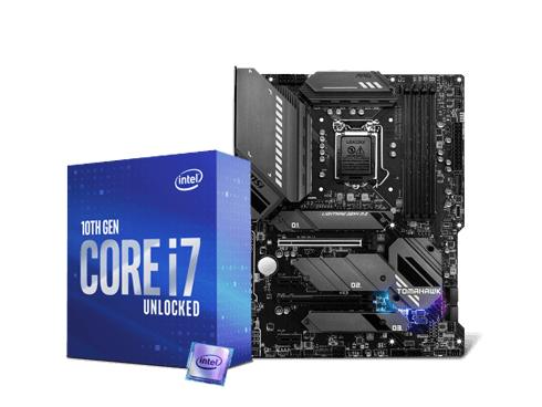 Intel Core i7-10700K Comet Lake 8-Core 125W Processor + MSI MAG Z590 TOMAHAWK WIFI ATX Intel MOBO Combo