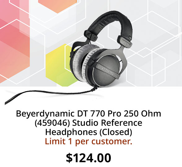 Beyerdynamic DT 770 Pro 250 Ohm (459046) Studio Reference Headphones (Closed)