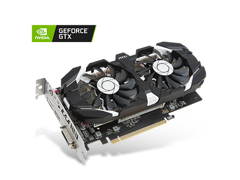 MSI GeForce GTX 1050 Ti 4GB GDDR5 PCI Express 3.0 x16 ATX Video Card GTX 1050 Ti 4GT OC