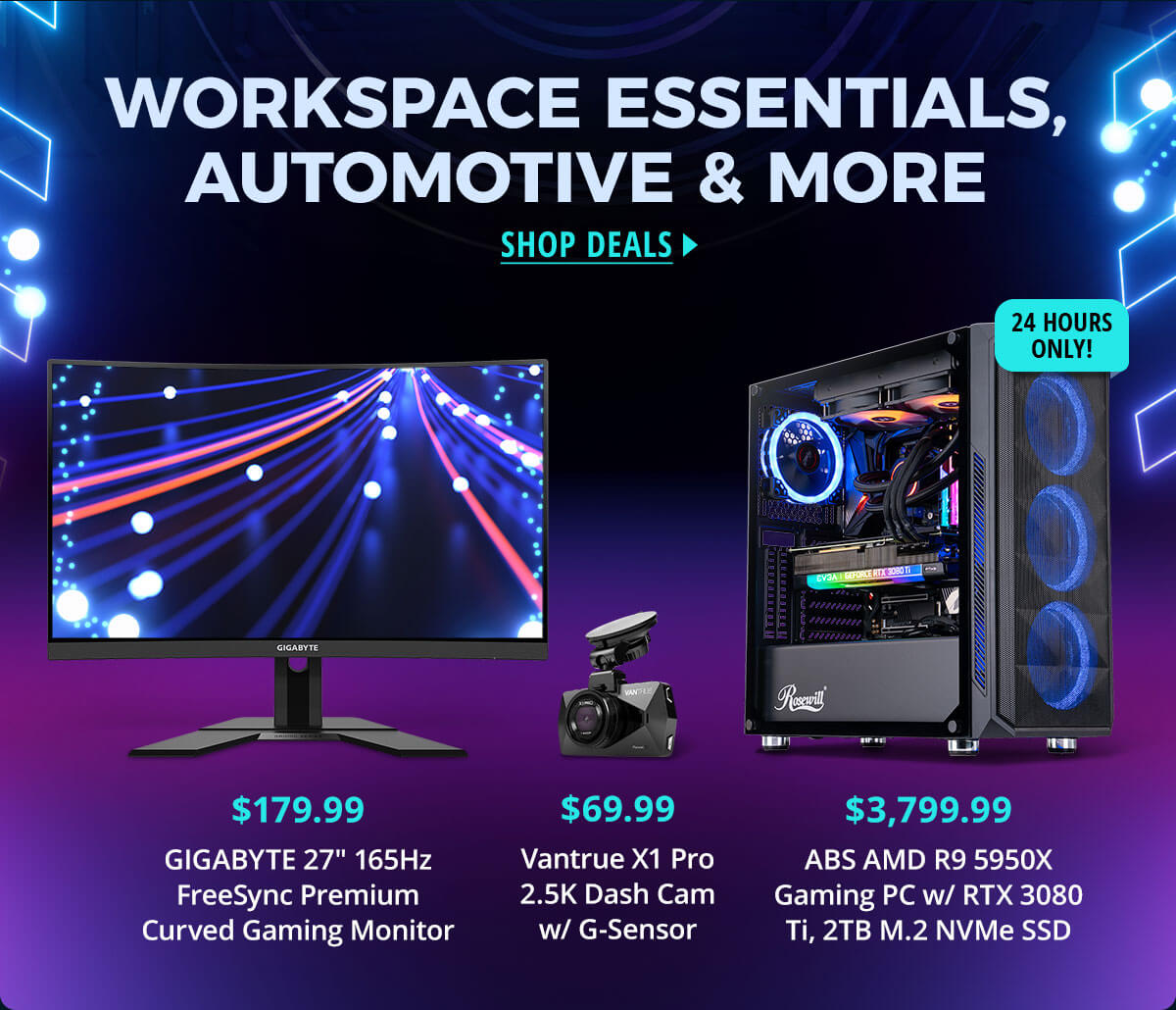 Workspace Essentials, Automotive & More