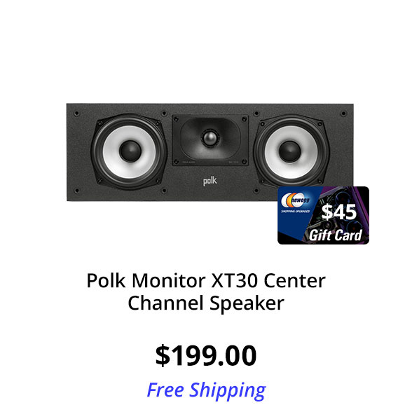 Polk Monitor XT30 Center Channel Speaker