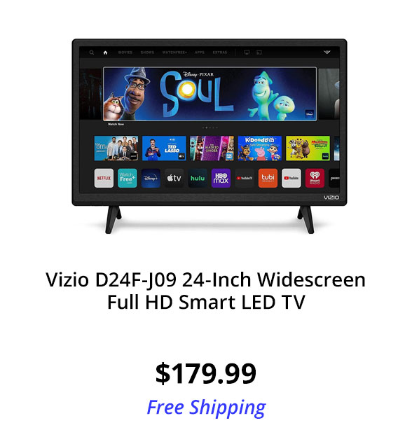 Vizio D24F-J09 24-Inch Widescreen Full HD Smart LED TV