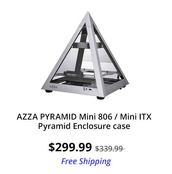 AZZA PYRAMID Mini 806 / Mini ITX Pyramid Enclosure case
