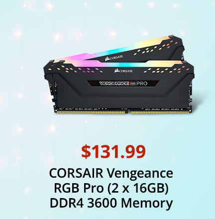 CORSAIR Vengeance RGB Pro (2 x 16GB) DDR4 3600 Memory