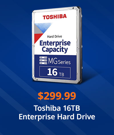 Toshiba 16TB Enterprise Hard Drive