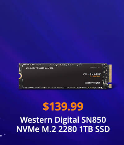 Western Digital SN850 NVMe M.2 2280 1TB SSD