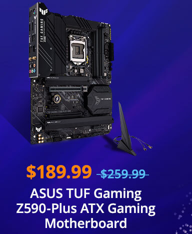 ASUS TUF Gaming Z590-Plus ATX Gaming Motherboard