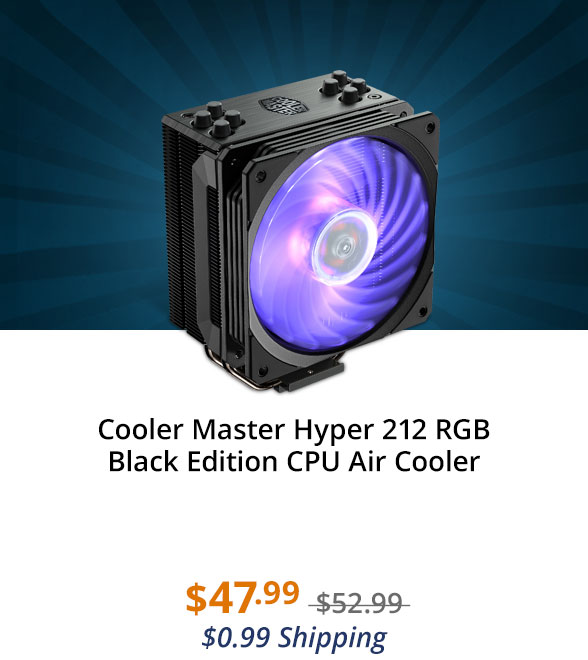 Cooler Master Hyper 212 RGB Black Edition CPU Air Cooler