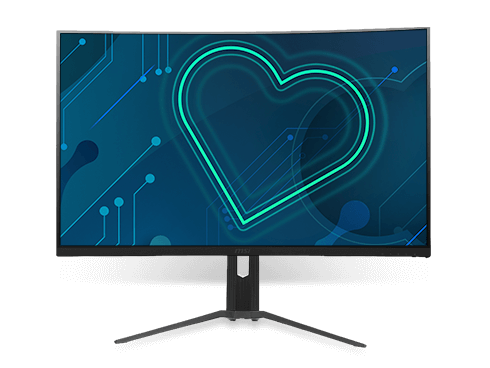 MSI Optix MAG321CQR 32" WQHD Non-Glare Super Narrow Bezel 1ms 2560 x 1440 Resolution 144Hz Refresh Rate FreeSync Technology Height Adjustable Curved Monitor