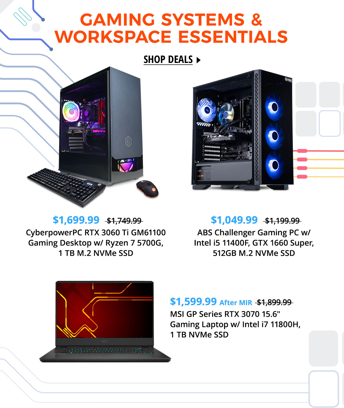 Gaming Systems & Workspace Essentials