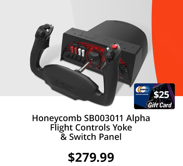 Honeycomb SB003011 Alpha Flight Controls Yoke & Switch Panel