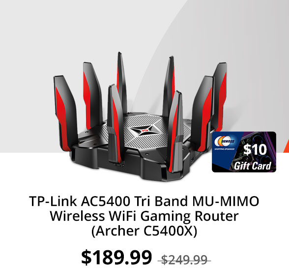 TP-Link AC5400 Tri Band MU-MIMO Wireless WiFi Gaming Router(Archer C5400X)