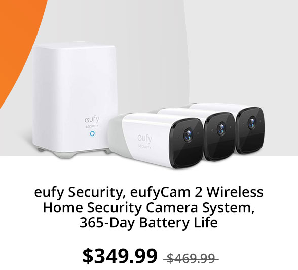 eufy Security, eufyCam 2 Wireless Home Security Camera System, 365-Day Battery Life