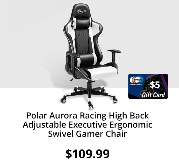 Polar Aurora Racing High Back Adjustable Executive Ergonomic Swivel Gamer Chair