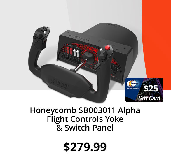 Honeycomb SB003011 Alpha Flight Controls Yoke & Switch Panel