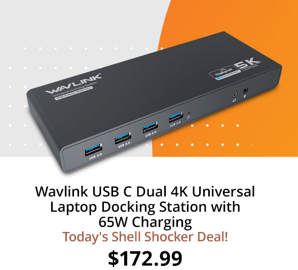 Wavlink USB C Dual 4K Universal Laptop Docking Station with 65W Charging